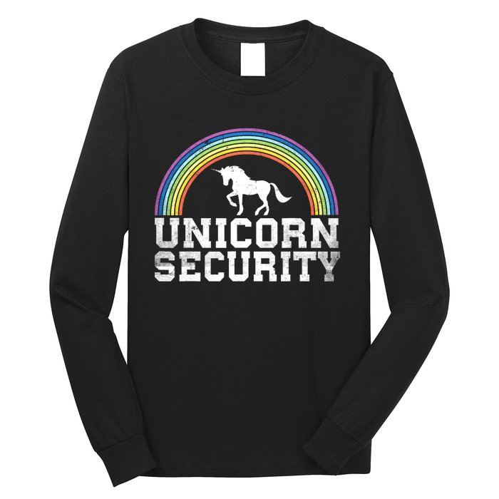 Halloween Mom Adult Costume Unicorn Security Long Sleeve Shirt