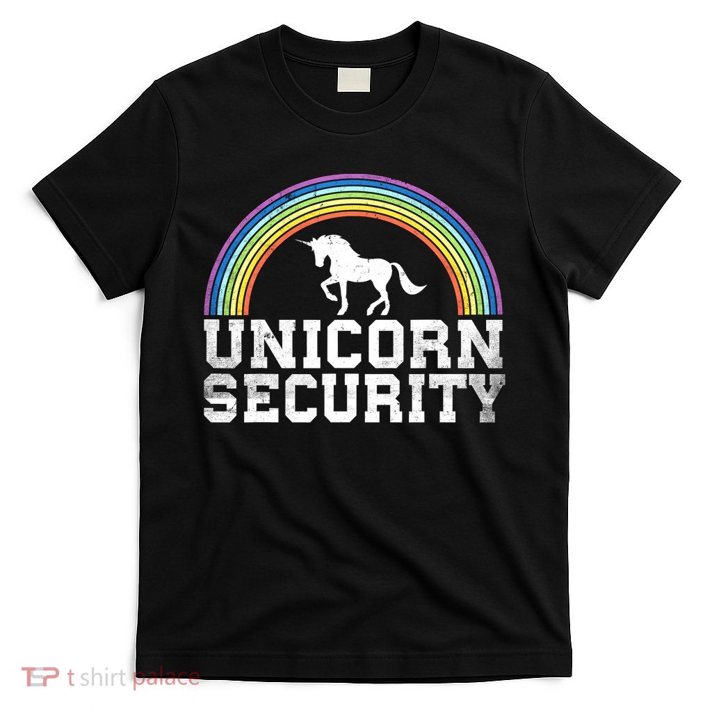 Halloween Mom Adult Costume Unicorn Security T-Shirt
