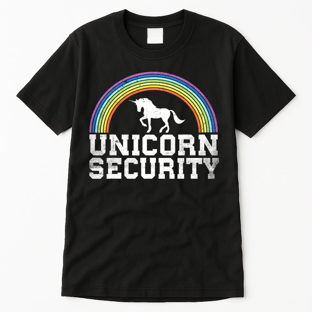 Halloween Mom Adult Costume Unicorn Security Tall T-Shirt