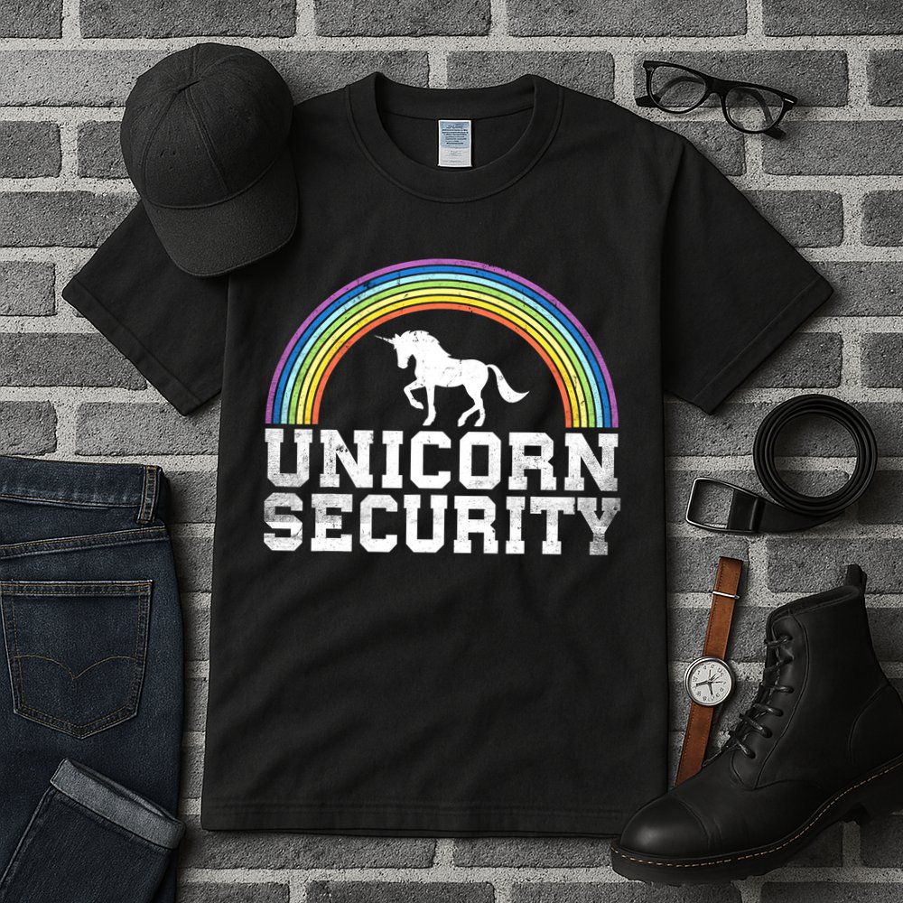 Halloween Mom Adult Costume Unicorn Security Tall T-Shirt