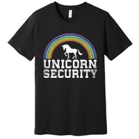 Halloween Mom Adult Costume Unicorn Security Premium T-Shirt