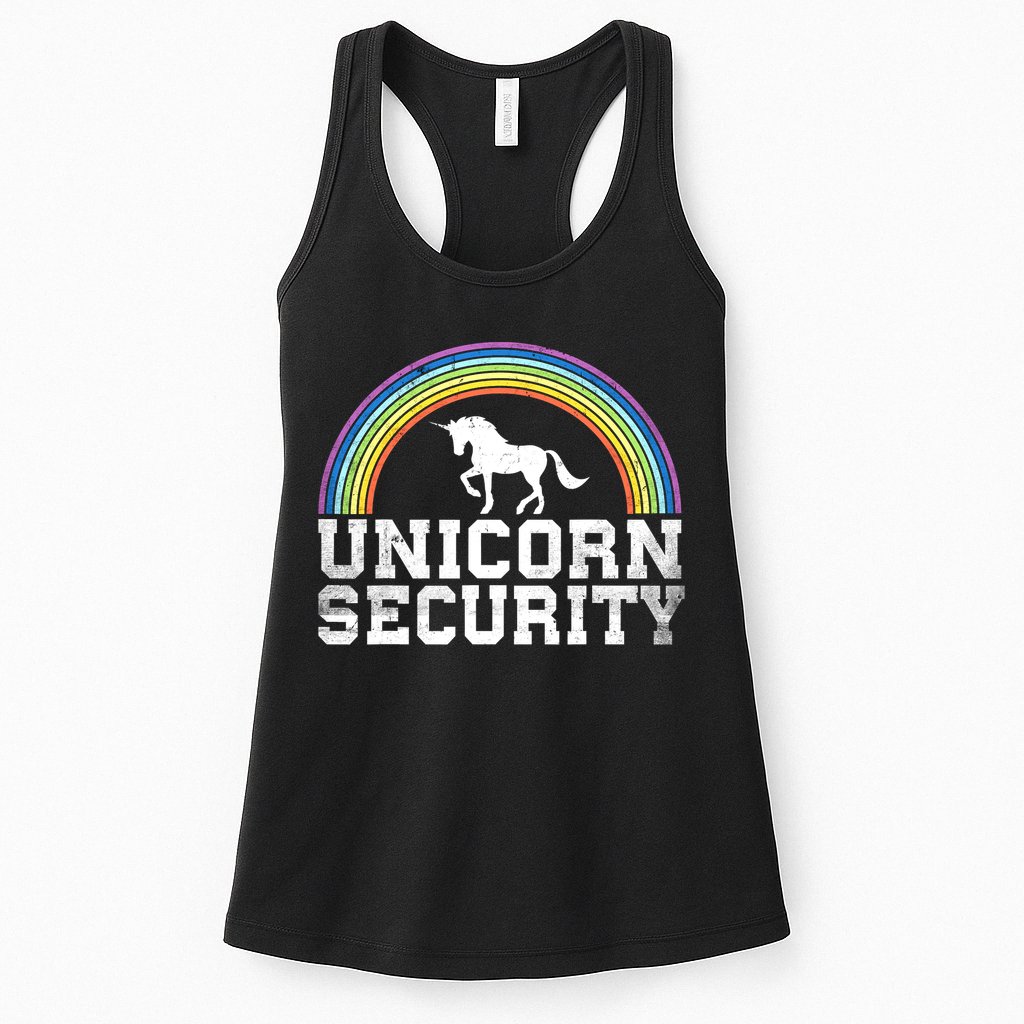 Halloween Mom Adult Costume Unicorn Security Womens Tank Top