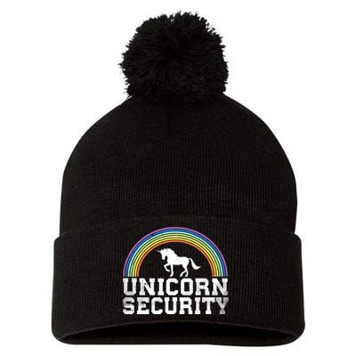 Halloween Mom Adult Costume Unicorn Security Pom Pom 12in Knit Beanie