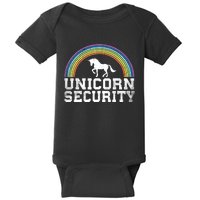 Halloween Mom Adult Costume Unicorn Security Baby Bodysuit