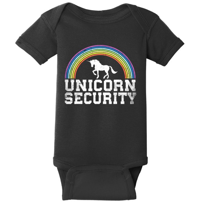 Halloween Mom Adult Costume Unicorn Security Baby Bodysuit