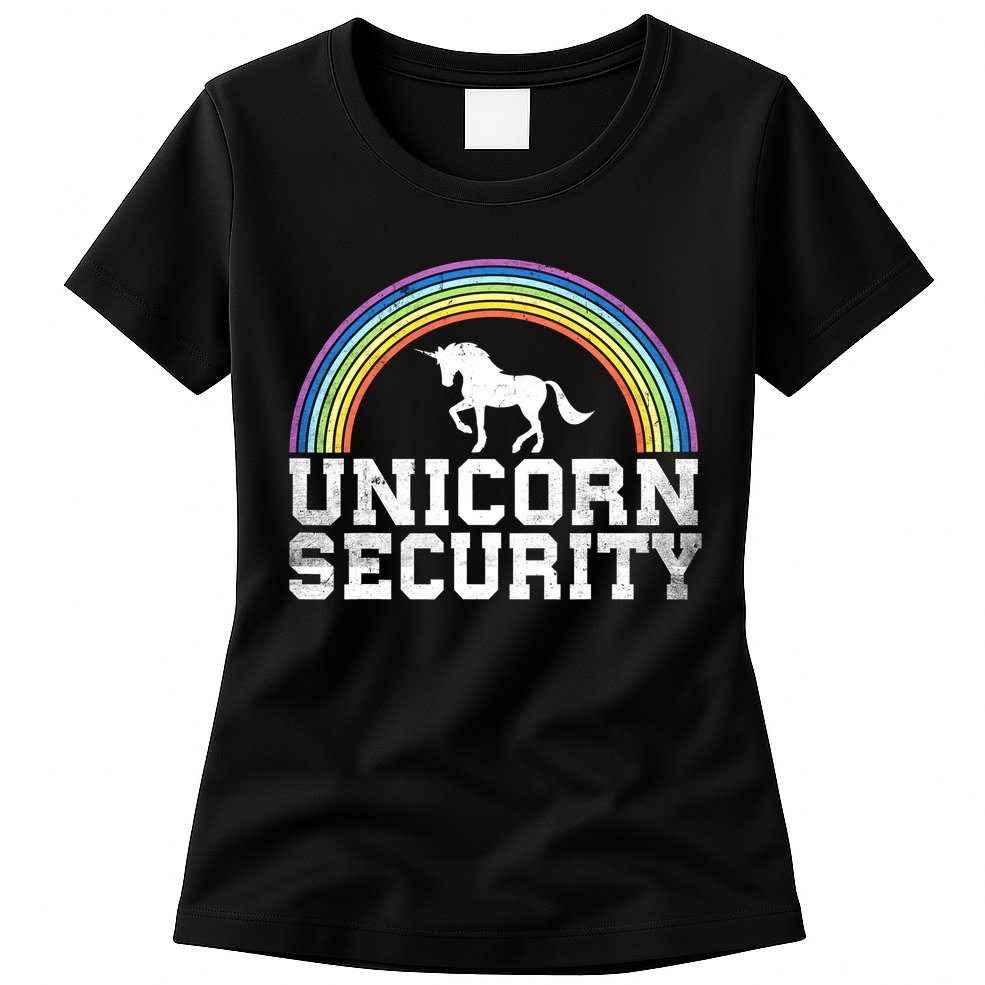 Halloween Mom Adult Costume Unicorn Security Womens T-Shirt