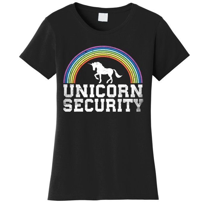 Halloween Mom Adult Costume Unicorn Security Women's T-Shirt