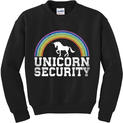 Halloween Mom Adult Costume Unicorn Security Kids Sweatshirt