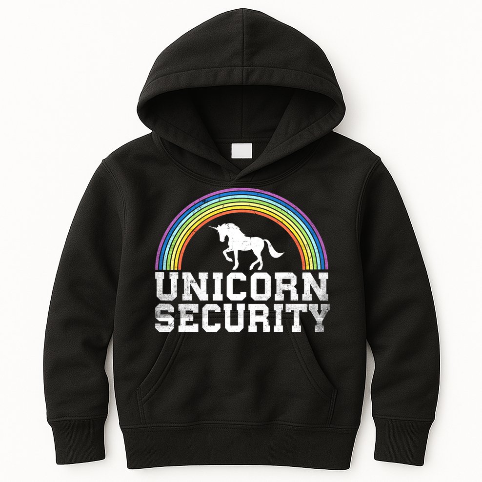 Halloween Mom Adult Costume Unicorn Security Kids Hoodie