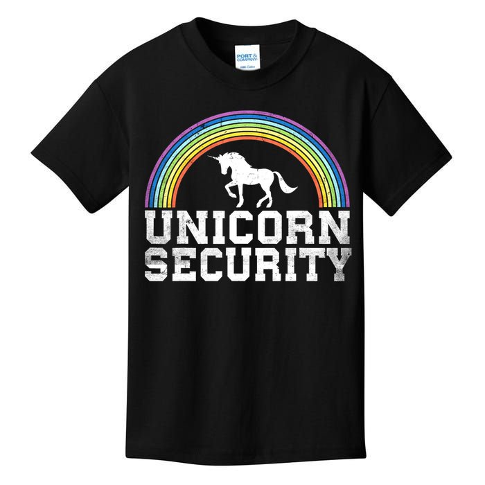 Halloween Mom Adult Costume Unicorn Security Kids T-Shirt