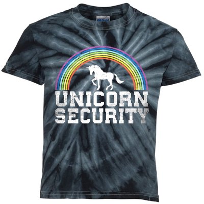 Halloween Mom Adult Costume Unicorn Security Kids Tie-Dye T-Shirt