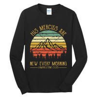 His Mercies Are New Every Morning Bible Verse Christian Tall Long Sleeve T-Shirt