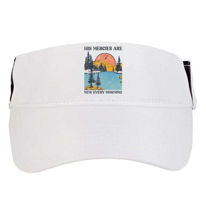 His Mercies Are New Every Morning Bible Verse Christian Adult Drive Performance Visor