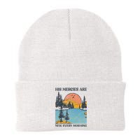 His Mercies Are New Every Morning Bible Verse Christian Knit Cap Winter Beanie