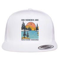 His Mercies Are New Every Morning Bible Verse Christian Flat Bill Trucker Hat