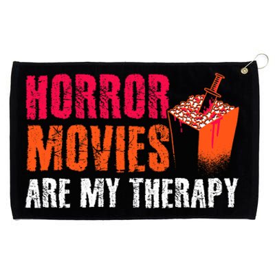 Horror Movies Are My Therapy Movie Fan Horror Movies Grommeted Golf Towel