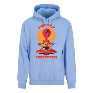 Heavily Meditated Alien Meditation Great Gift Unisex Surf Hoodie