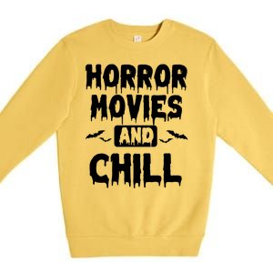 Horror Movies And Chill Premium Crewneck Sweatshirt