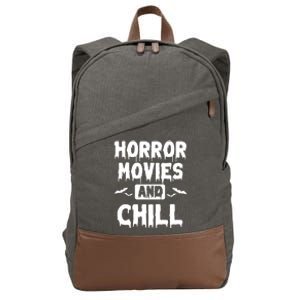 Horror Movies And Chill Cotton Canvas Backpack