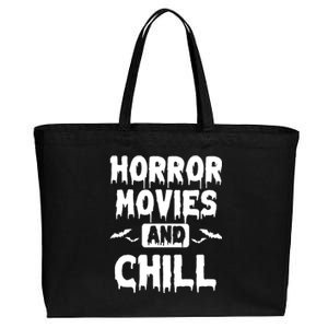 Horror Movies And Chill Cotton Canvas Jumbo Tote