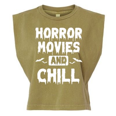 Horror Movies And Chill Garment-Dyed Women's Muscle Tee