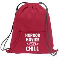 Horror Movies And Chill Sweatshirt Cinch Pack Bag