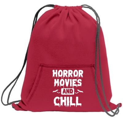 Horror Movies And Chill Sweatshirt Cinch Pack Bag