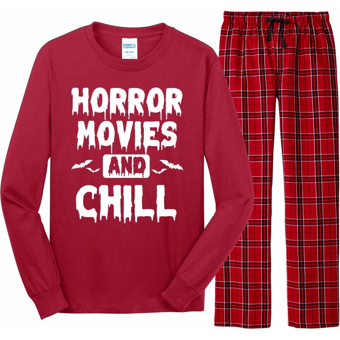 Horror Movies And Chill Long Sleeve Pajama Set