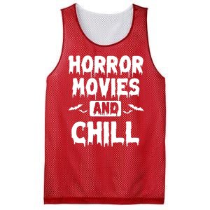 Horror Movies And Chill Mesh Reversible Basketball Jersey Tank