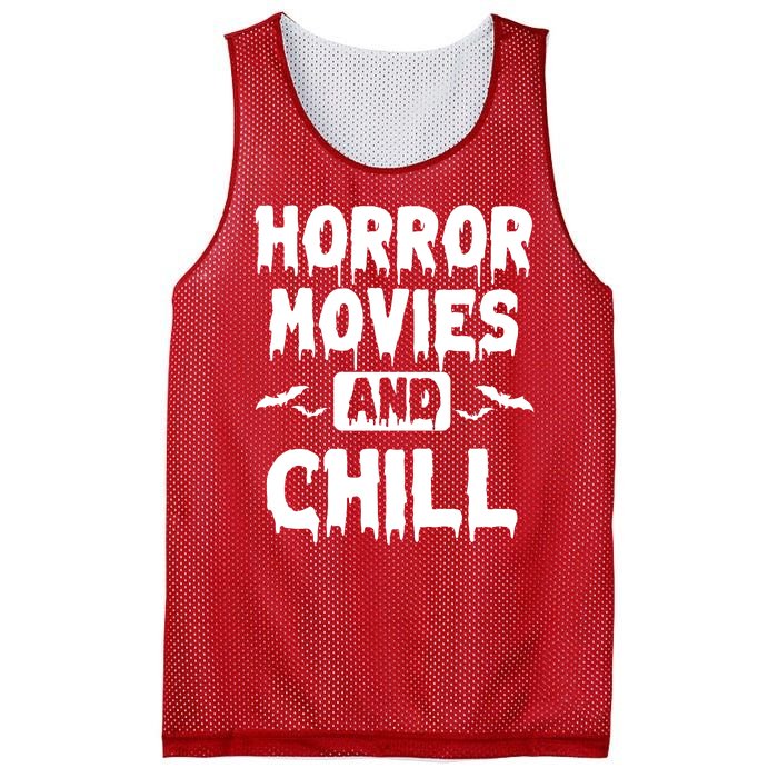 Horror Movies And Chill Mesh Reversible Basketball Jersey Tank