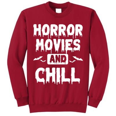 Horror Movies And Chill Tall Sweatshirt