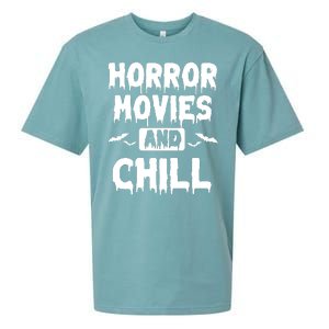 Horror Movies And Chill Sueded Cloud Jersey T-Shirt