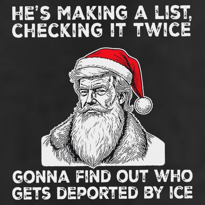 HeS Making A List Checking It Twice Gonna Find Out Who Gets Trucker Hat