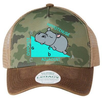 Hippo Math Analytical Funny Sarcasm Humor Teacher Legacy Tie Dye Trucker Hat