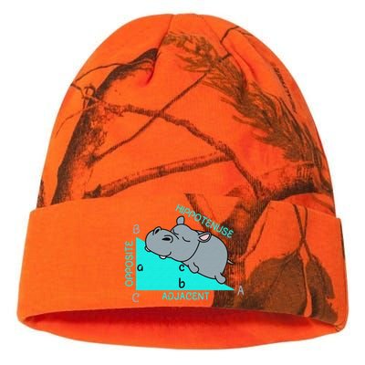 Hippo Math Analytical Funny Sarcasm Humor Teacher Kati Licensed 12" Camo Beanie