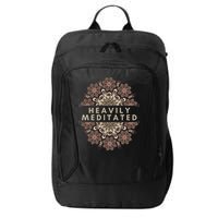 Heavily Meditated Antique Mandala Design For Yoga Lovers City Backpack