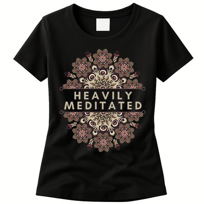 Heavily Meditated Antique Mandala Design For Yoga Lovers Womens T-Shirt