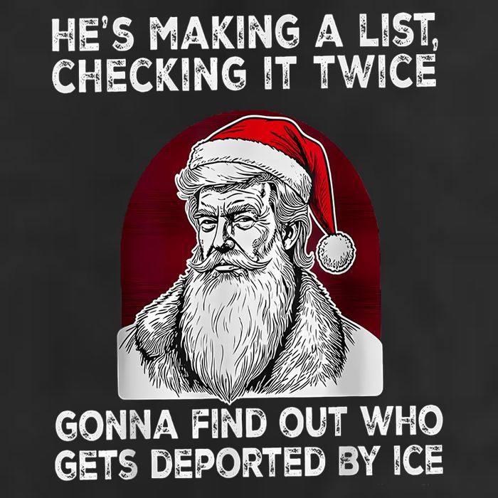 HeS Making A List Checking It Twice Gonna Find Out Who Trucker Hat