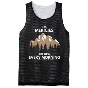 His Mercies Are New Every Morning Mesh Reversible Basketball Jersey Tank