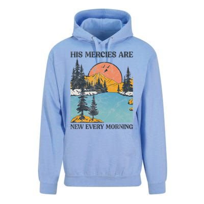 His Mercies Are New Every Morning Bible Verse Christian Unisex Surf Hoodie