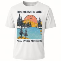 His Mercies Are New Every Morning Bible Verse Christian Cooling Performance Crew T-Shirt