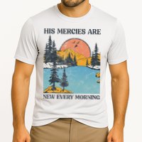 His Mercies Are New Every Morning Bible Verse Christian Cooling Performance Crew T-Shirt