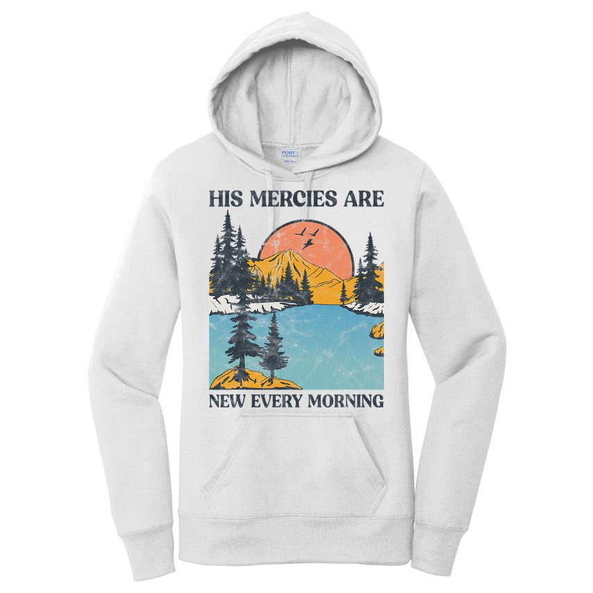 His Mercies Are New Every Morning Bible Verse Christian Women's Pullover Hoodie