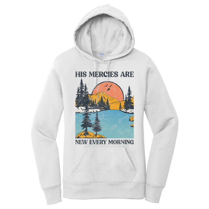 His Mercies Are New Every Morning Bible Verse Christian Women's Pullover Hoodie