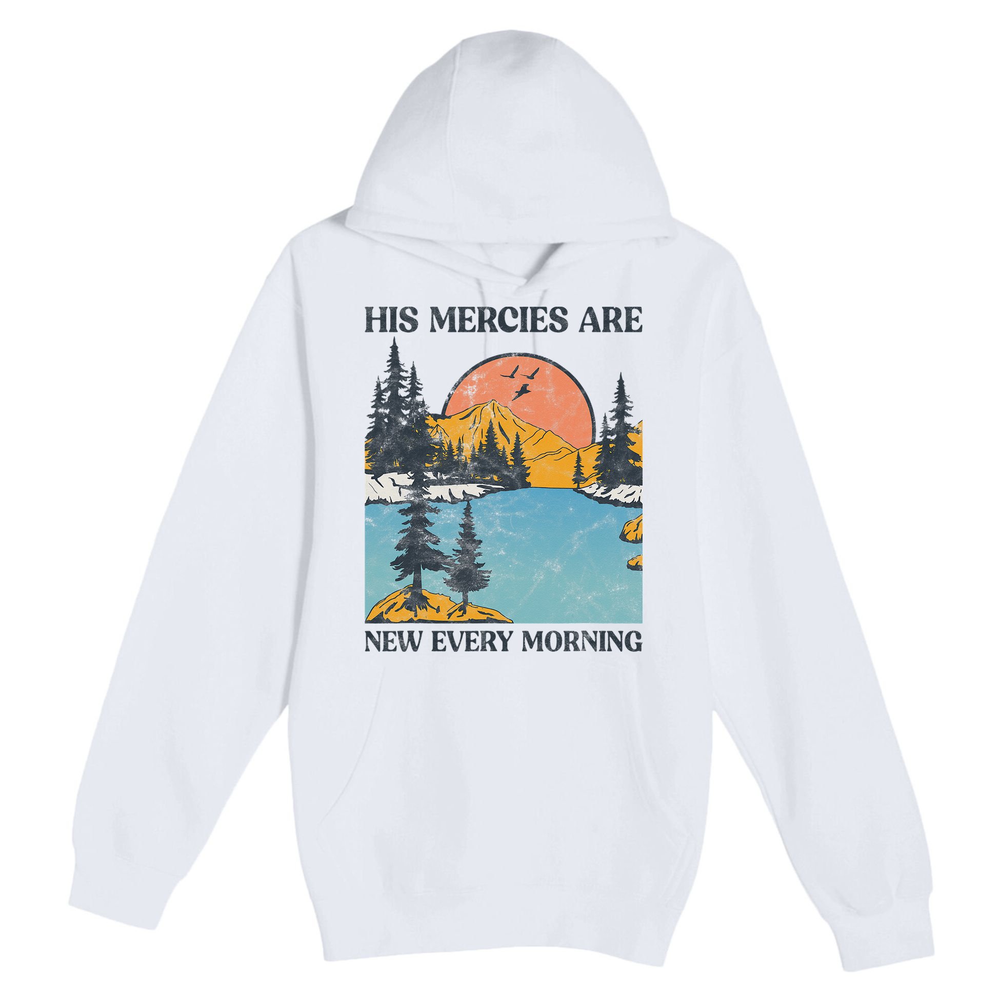 His Mercies Are New Every Morning Bible Verse Christian Premium Pullover Hoodie