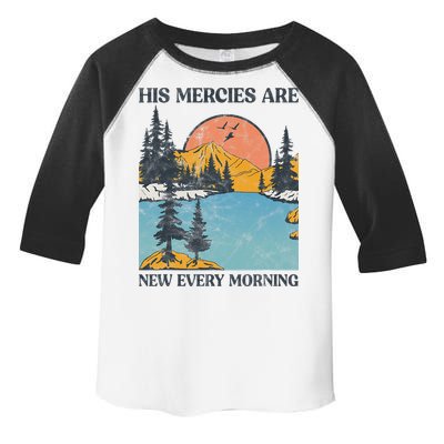 His Mercies Are New Every Morning Bible Verse Christian Toddler Fine Jersey T-Shirt