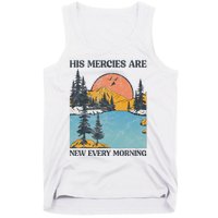 His Mercies Are New Every Morning Bible Verse Christian Tank Top