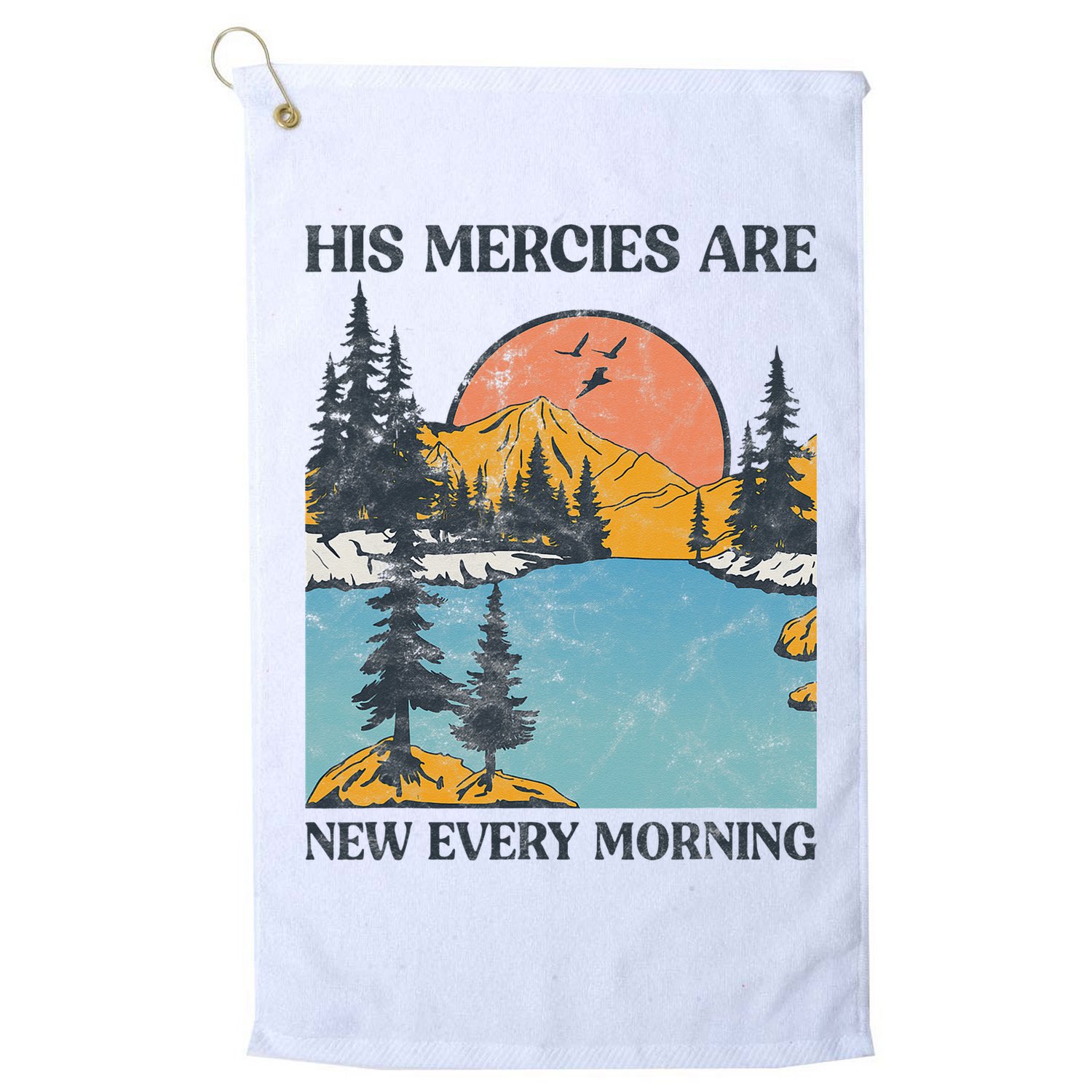 His Mercies Are New Every Morning Bible Verse Christian Golf Towel