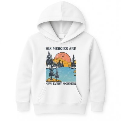 His Mercies Are New Every Morning Bible Verse Christian Kids Hoodie