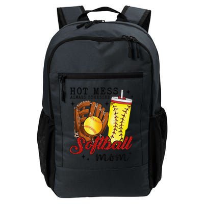 Hot Mess Always Stressed Softball Mom Daily Commute Backpack